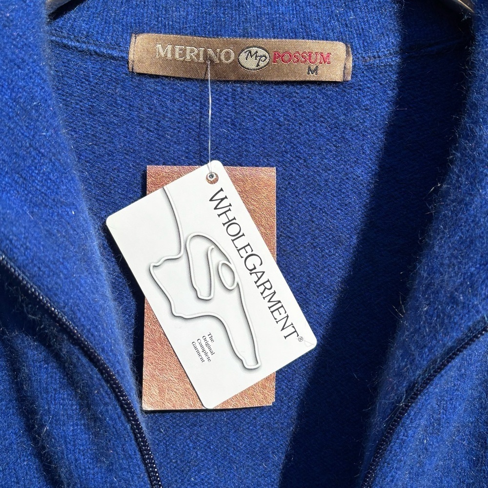 Merino Wool Possum Sweater Jacket w/Zipper Made in New Zealand Size M - Picture 6 of 10